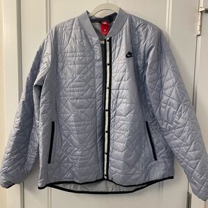 Nike Womens Glacier Blue Quilted Jacket